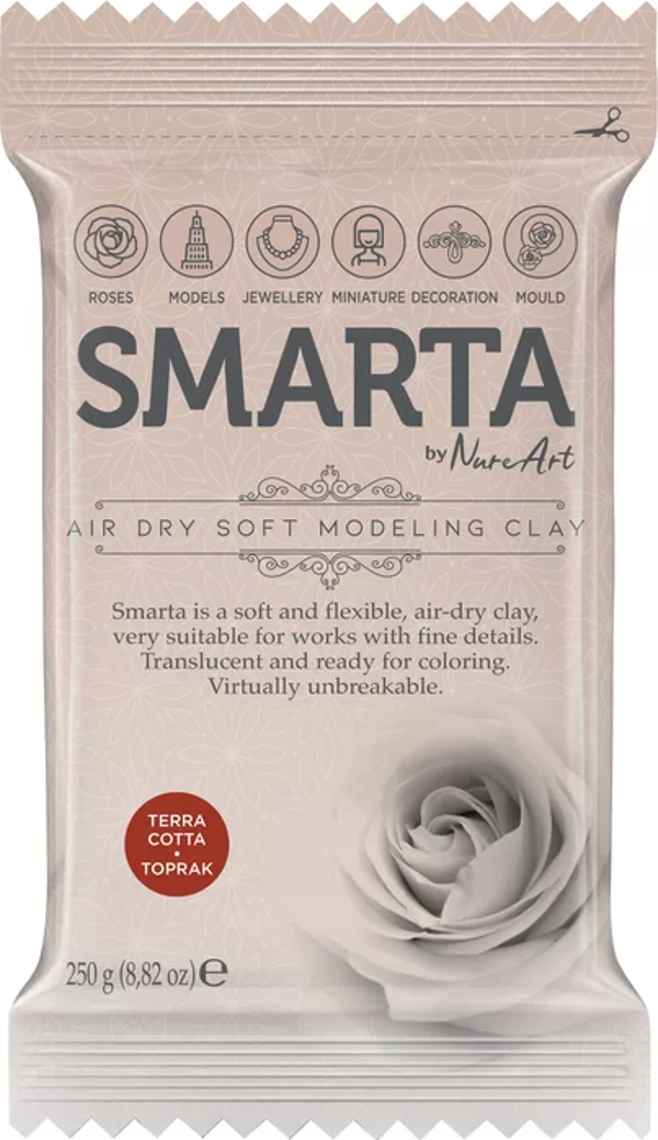 SMARTA HAVA İLE KURUYAN MODELLEME HAMURU 15 TOPRAK RENGİ 250gr - Image 1