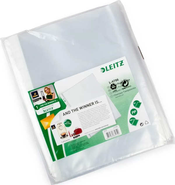 Leitz 4796 Poşet Dosya A4 Şeffaf  (100 lü Paket) - Image 1