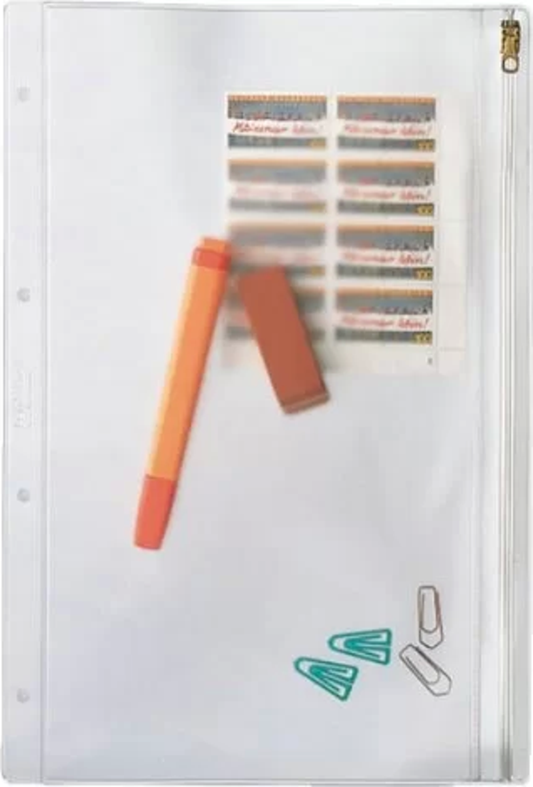 Esselte 4112 Fermuarlı A4 Poşet Dosya (5 li Paket) - Image 1