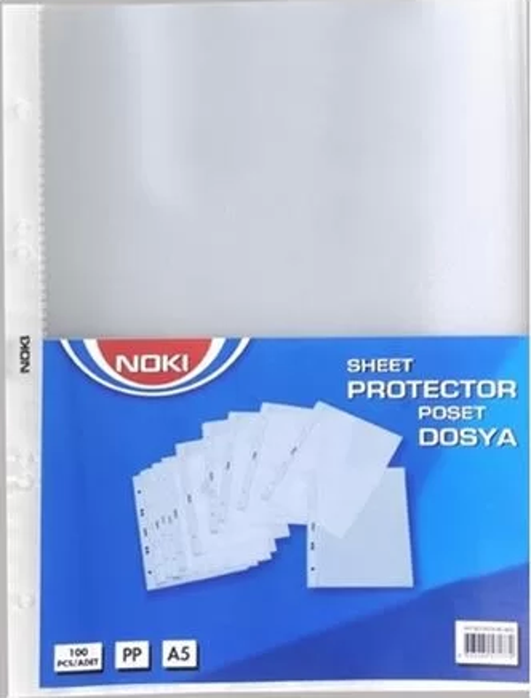 Noki Poşet Dosya A5 Küçük Boy (100 lü Paket) - Image 1