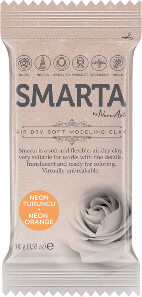 SMARTA HAVA İLE KURUYAN MODELLEME HAMURU 22 TURUNCU 100gr - Image 1