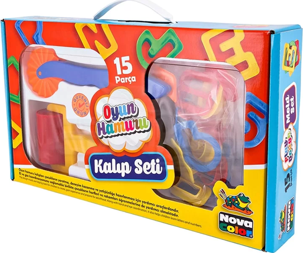 Nova Color Oyun Hamuru 15 Parça Kalıp Seti NC-850 - Image 1