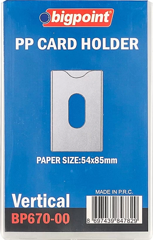 Bigpoint Kimlik, Ehliyet Kabı Yumuşak PP Şeffaf 86x54mm - Image 1