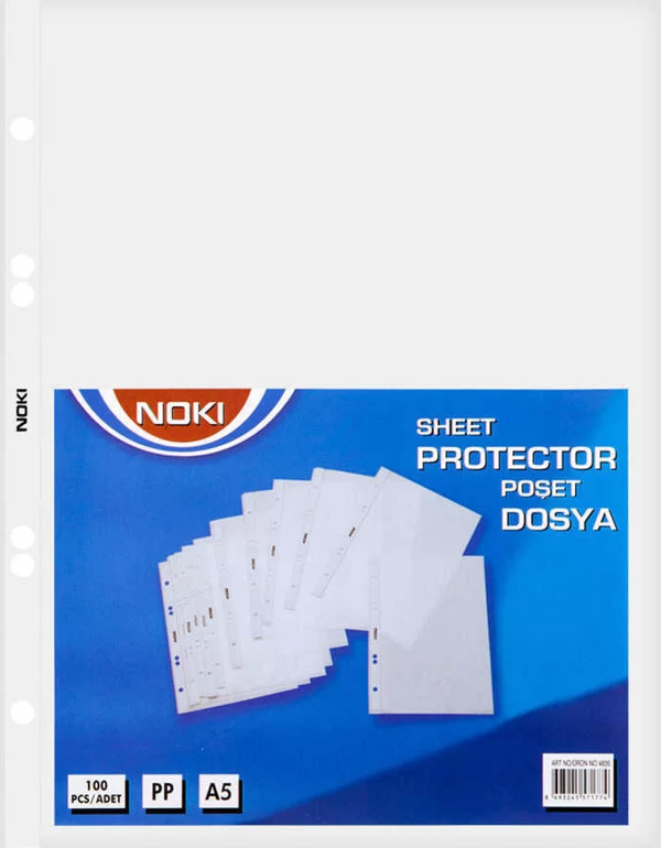 Noki Delikli A5 Poşet Dosya 100'lü - Image 1