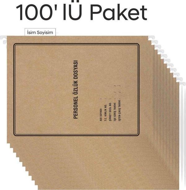 Metal Askılı Personel Özlük Dosyası 4 Yapraklı (100 lü Paket 4 Sayfa) - Image 1