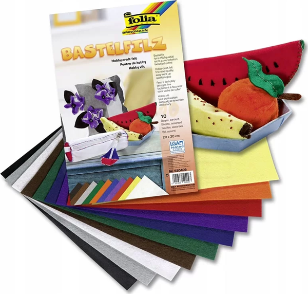 Folia Keçe 20x30cm 10 Renk - Image 1