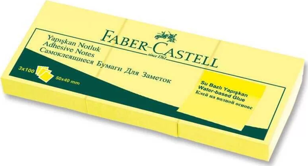 Faber Castell Yapışkan Notluk 50x40mm 3'lü - Image 1