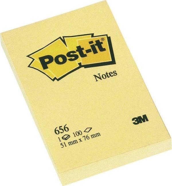 Post-it 100 Yaprak Not Sarı 51x76 mm 656 - Image 1