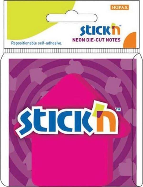 Stick’n Arrow Yapışkanlı Not Kağıdı Neon Pembe 21181 - Image 1