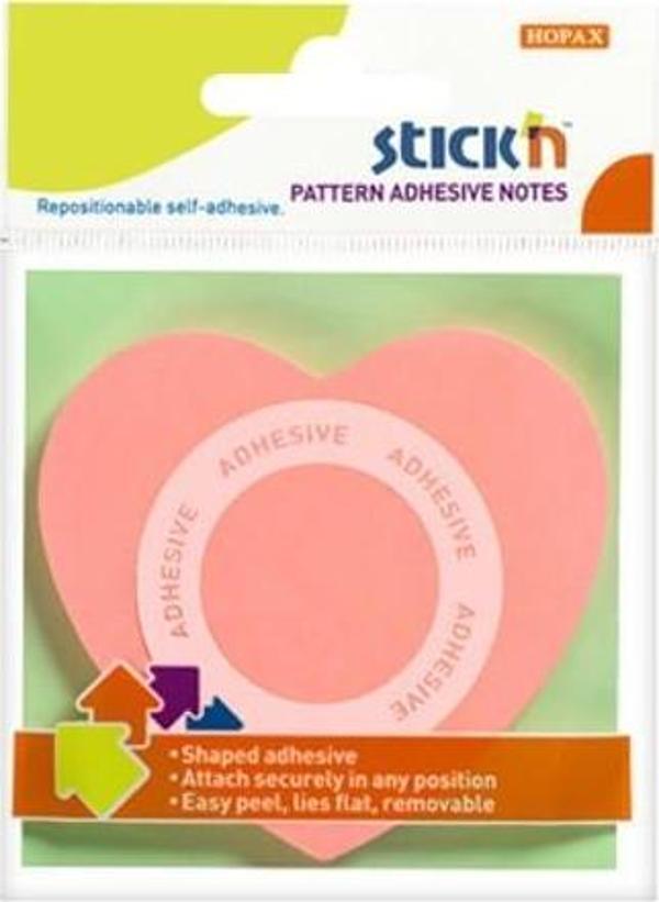 Stick’n Yapışkanlı Kağıt Kalp Desenli Pembe 21545 - Image 1