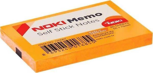 Noki Yapışkanlı Not Kağıdı Memo 51x75 mm Turuncu - Image 1