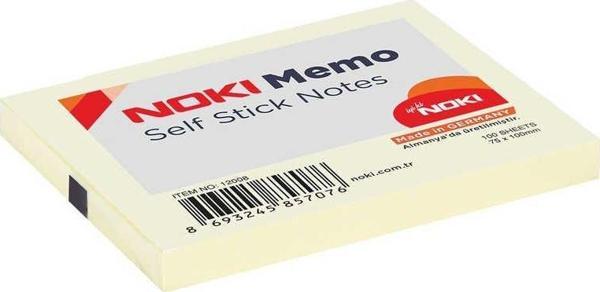 Noki Yapışkanlı Not Kağıdı 76x102 mm Sarı - Image 1