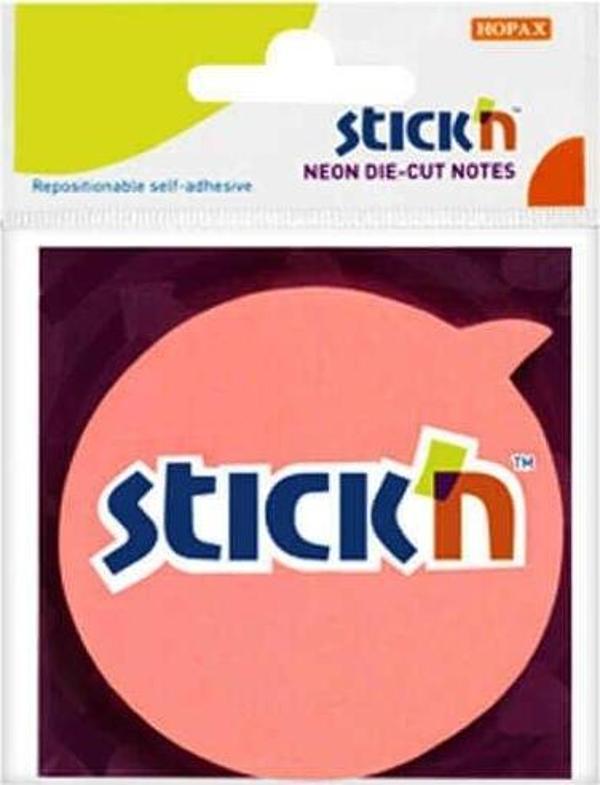 Gıpta Stick'n 70 x 70 Konuşma Balon Neon Açık Pembe 50 Yaprak - Image 1