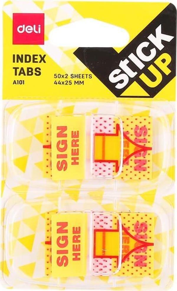 Deli Sticky Notes İndex Tabs 2 renk 50’li A10101 - Image 1