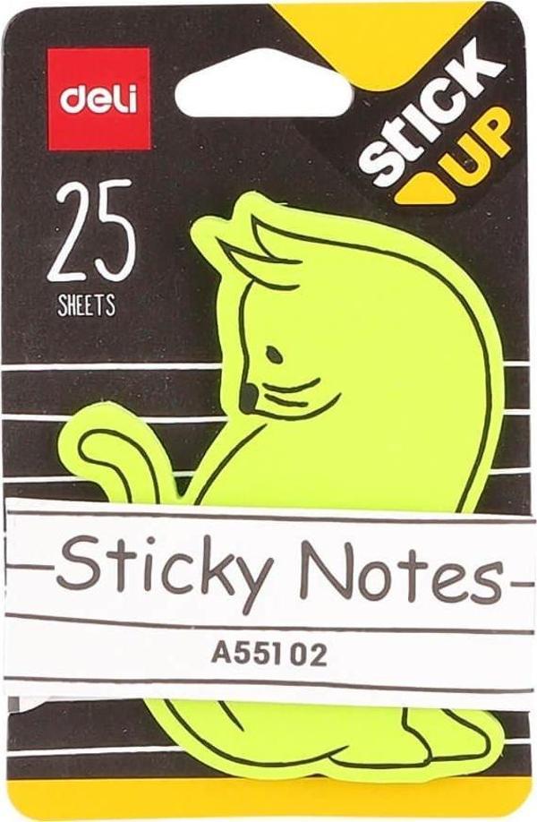 Deli Sticky Notes Yapışkanlı Not Kağıdı Hayvan Figürlü 25 Safya - Image 1