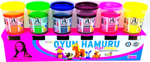 Mona Lisa Oyun Hamuru 6 lı Neon Renkler - Image 1