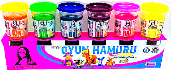 SÜDOR ML246-3 MONALİSA OYUN HAMURU NEON 6 RENKx120gr - Image 1