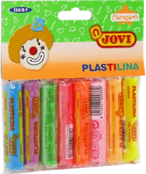 JOVİ OYUN HAMURU FOSFORLU 8 RENK (134/8F) - Image 1