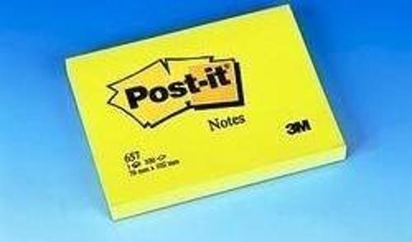 Post-it® 657 Not Sarı 100yp 76x102mm - Image 1