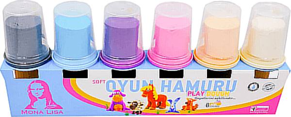 SÜDOR ML246-2 MONALİSA OYUN HAMURU PASTEL 6 RENKx120gr - Image 1