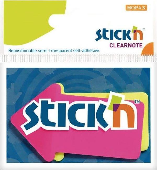 STİCK'N 21141 YAPIŞKANLI OK NOT KAĞIDI 50x76 60 YAPRAK 2 RENK - Image 1