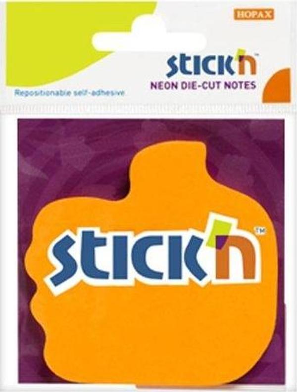 STİCK'N 21178 YAPIŞKANLI PARMAK NOT KAĞIDI 70x76 50 YAPRAK TURUNCU - Image 1