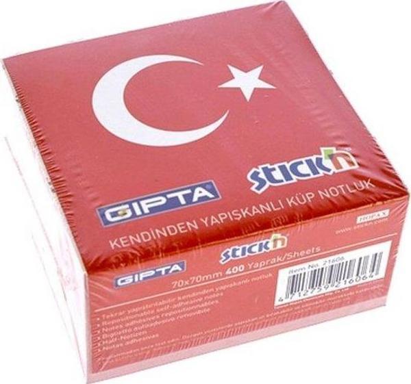 STİCK'N 21606 YAPIŞKANLI KÜPNOT KAĞIDI TÜRKİYE 70x70 400 YAPRAK - Image 1
