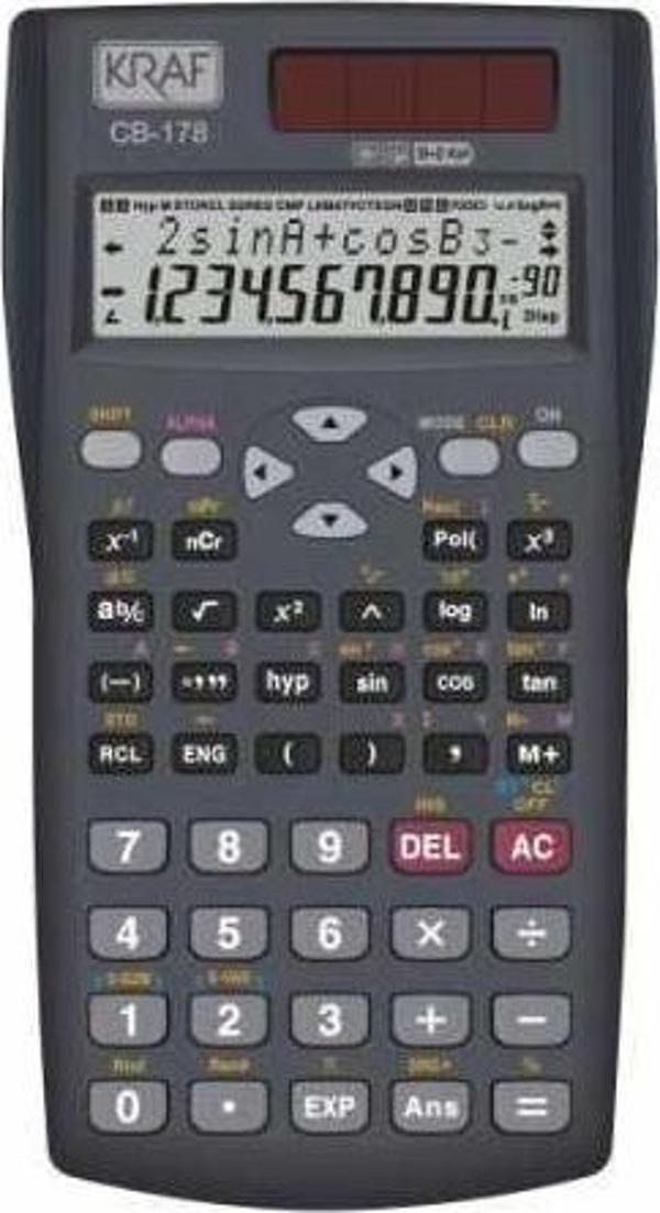 Kraf HM110 Bilimsel Fonksiyonlu Hesap Makinesi (12 Haneli) - Image 1