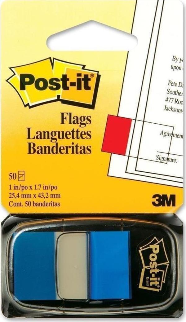 Post-it İndex 680 Yapışkanlı Sayfa İşaret Bandı Mavi - Image 1
