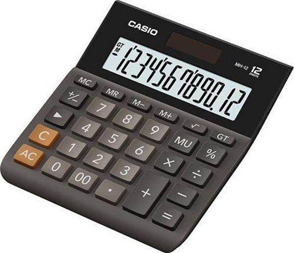 Casio MH-12BK Geniş Ekranlı Masaüstü Hesap Makinesi (12 Haneli) - Image 1