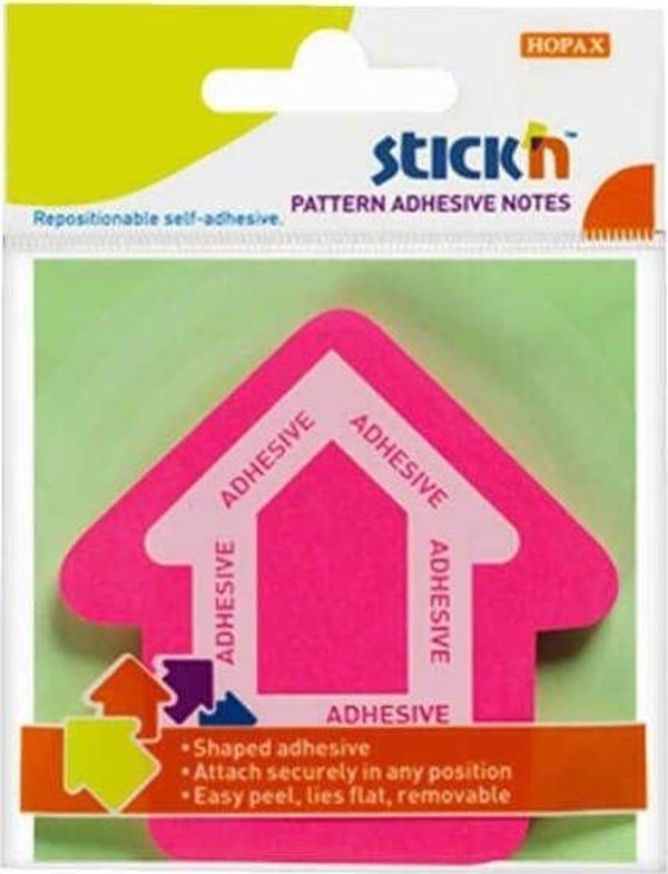 Gıpta Stick'n 70 x 70 Ok Şekilli Pembe 50 Yaprak - Image 1