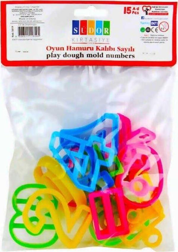Südor Oyun Hamuru Kalıbı Sayılı 15'li - Image 1
