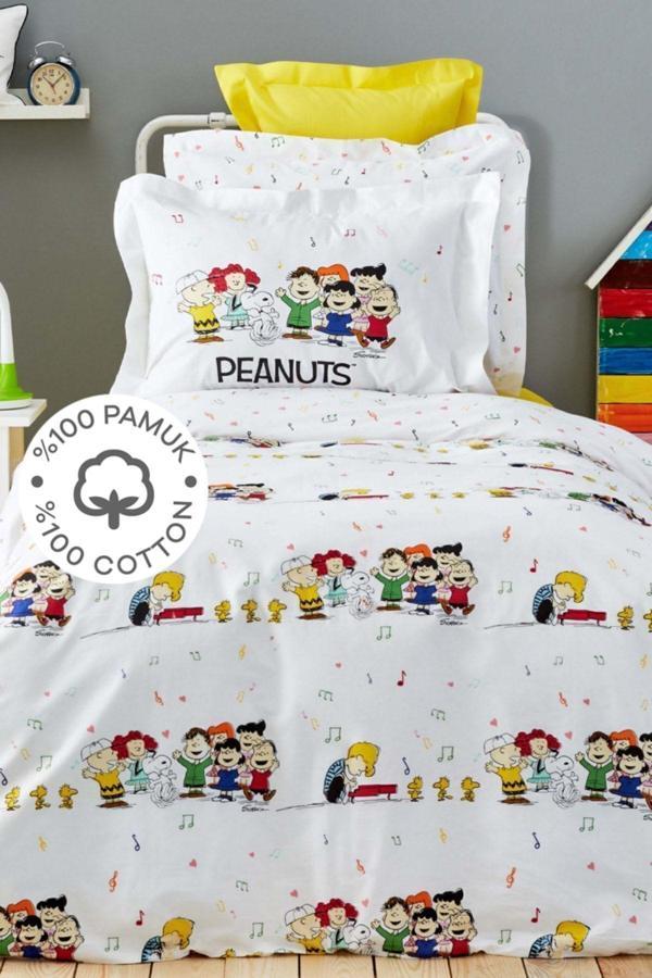 PEANUTS By Karaca Home Snoopy Birthday Tek Kişilik %100 Pamuk Nevresim Takımı - Image 1