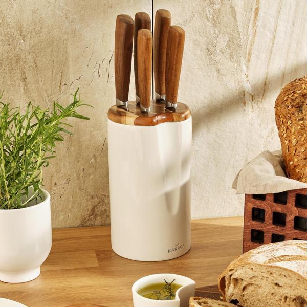 Karaca Kuğu Seramik 6 Parça Bıçak Seti - Image 1