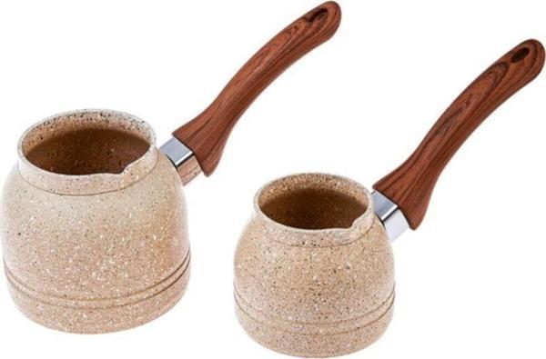 Karaca Woodstone Biogranit 2'Li Cezve Seti - Image 1