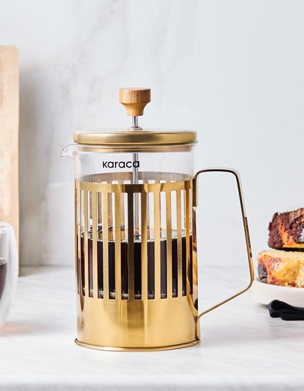 Karaca Stripe Borosilikat Cam French Press 800 Ml - Image 1