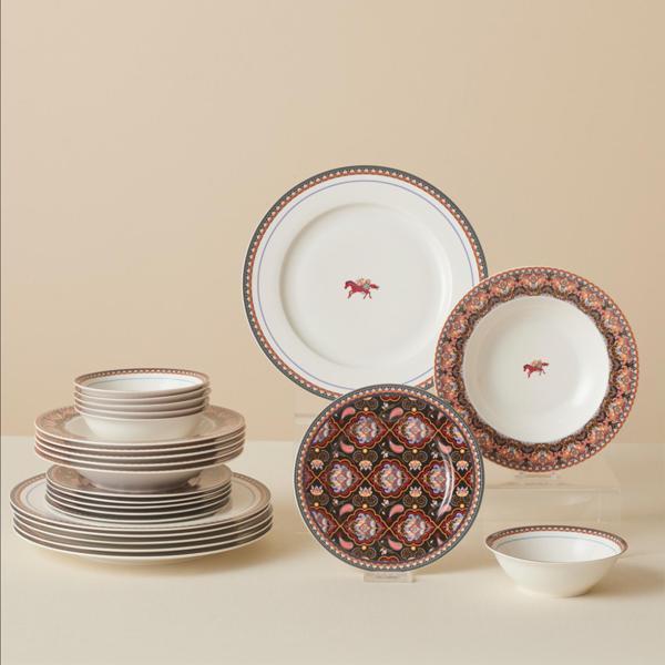 Karaca Forever Bone Agra 24 Parça 6 Kişilik Yemek Takımı - Image 1