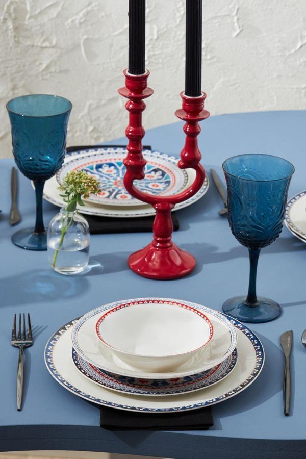 Karaca Elegance Bone Ancient 24 Parça 6 Kişilik Yemek Takımı - Image 1