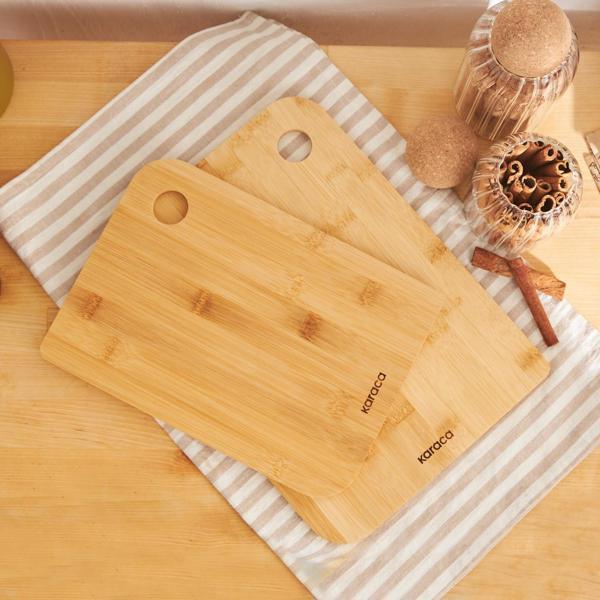 Karaca Azur 2'Li Bambu Kesme Tahtası 28/33 Cm - Image 1
