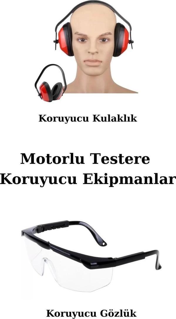 Koruyucu Kulaklık - Şeffaf Koruyucu Gözlük - Image 1