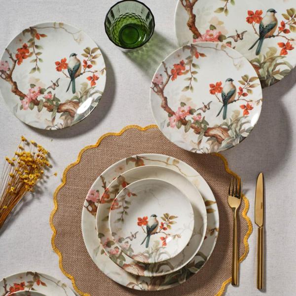 Güral Porselen Camelia 24 Parça 6 Kişilik Yemek Takımı 41902 - Image 1