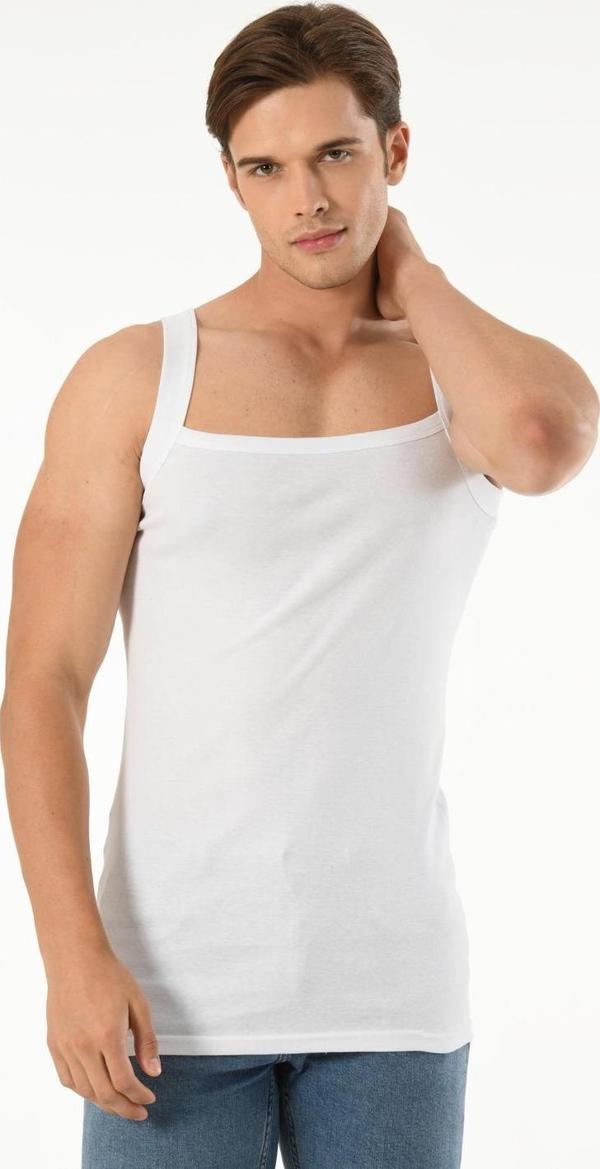 6'LI ÖZEL RİBANA ERKEK İP ASKILI ATLET - Image 1