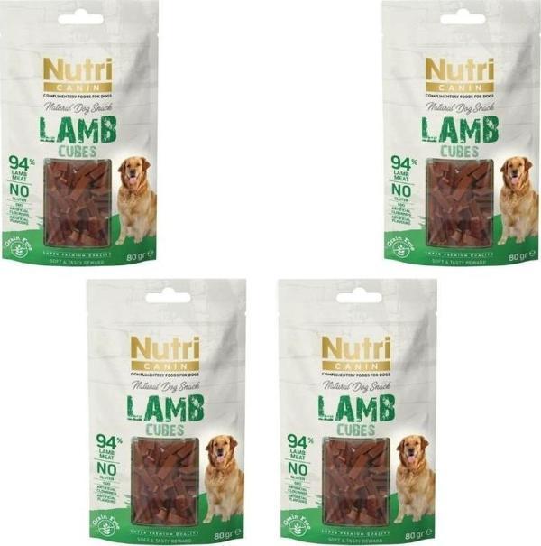 Nutri Canin Lamb Cubes Snack Köpek Ödülü 80 gr x 4 Adet - Image 1