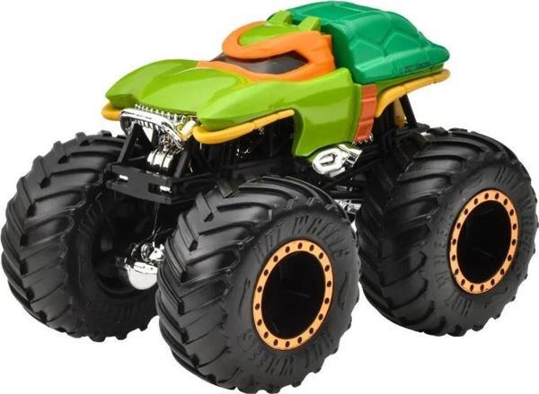 Hot Wheels Monster Trucks 1:64 Arabalar Ninja Turtles Michelangelo FYJ44-HVH72 - Image 1