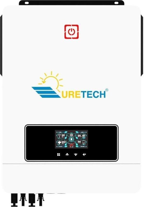 URETECH 10.2KVA 10.2KW 10200 WATT Tam Sinüs Akıllı Mppt 160A (55-450vdc) İnverter 48Vdc-220VAC 11kw İnvertör - Image 1