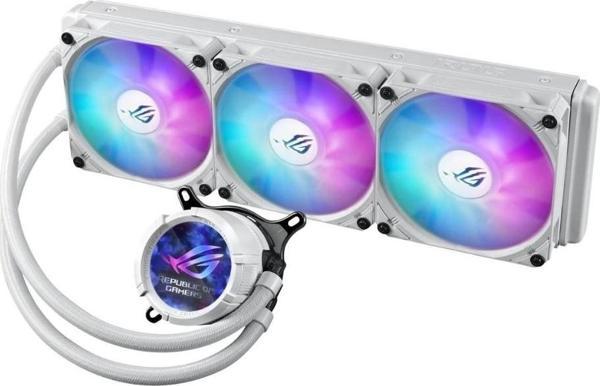 Asus ROG Strix LC III ARGB LCD White All-in-One 360mm Intel-AMD Uyumlu Sıvı Soğutucu - Image 1