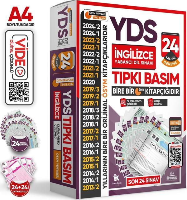 2025 YDS İngilizce ÖSYM Tıpkı Basım Çıkmış Soru Deneme Paketi 24lü Dijital Çözümlü Fasikül SETİ - Karakutu Yayınları - Image 1