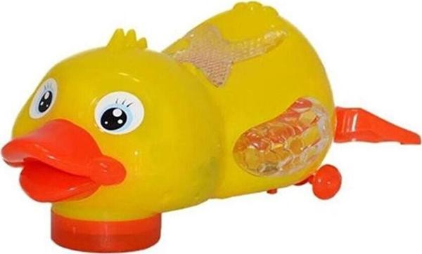 Sesli Müzikli Işıklı Çarp Dön Sürünen Sevimli Ördek - Image 1
