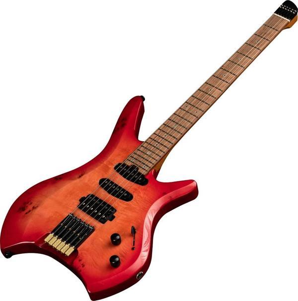 New Orleans HDL450 Kırmızı Headless Elektro Gitar + Gigbag Çanta - Image 1