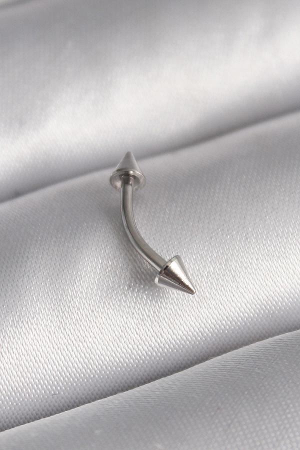 Gümüş Renk Çivi Model Piercing - EBJ241123W29515 - Image 1